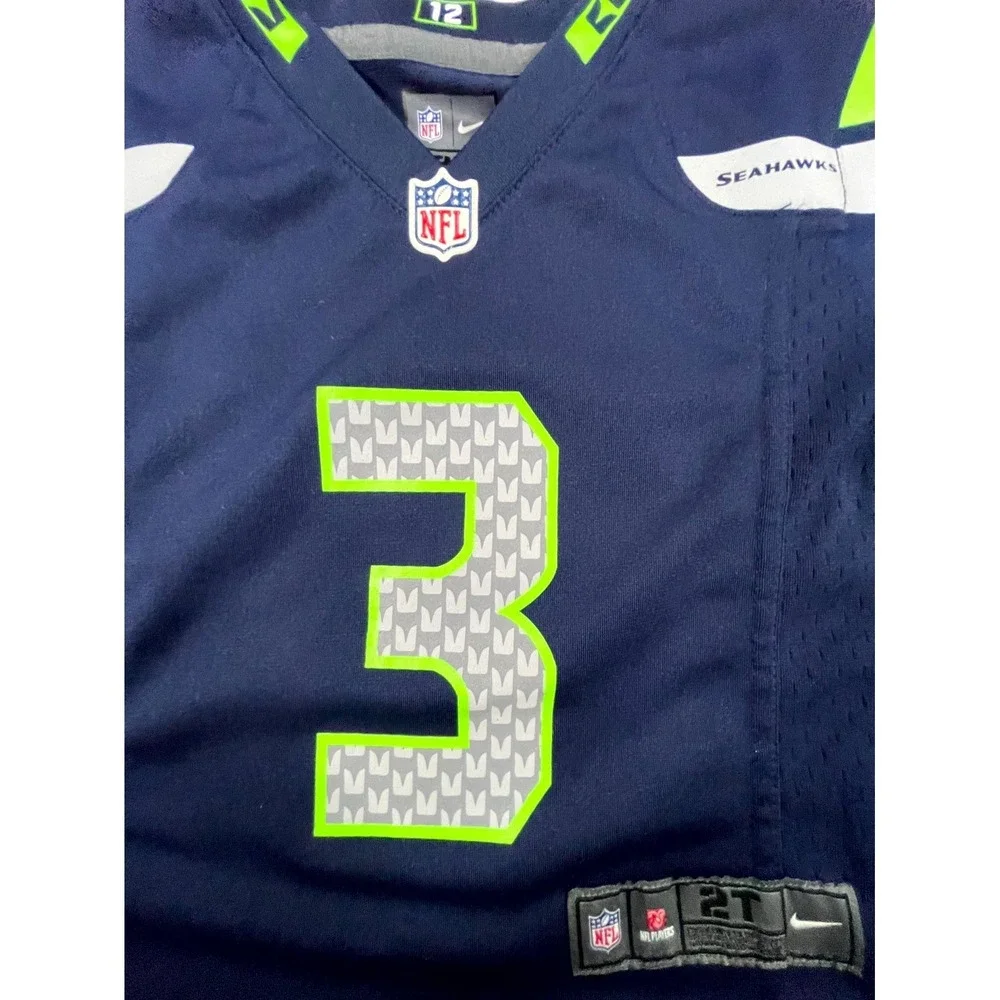 Seattle Seahawks Jersey Toddler 2T #3 Russell Wilson Nike Football‎ NFL On Field